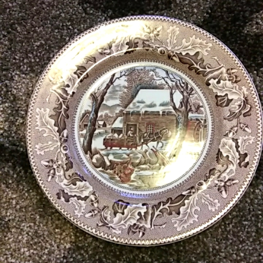 Thanksgiving Johnson Bros Froze UP plate